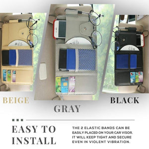 Car Sun Visor Organizer Storage Bag